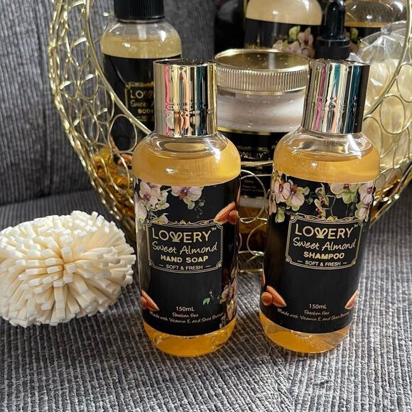 Lovery sweet almond bath gift set bath scrubs soaps and lotion - Picture 9 of 12
